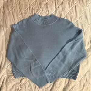 H&M Soft Blue Turtleneck Sweater